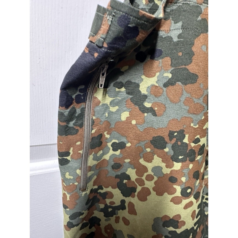 Vintage German Flecktarn Goretex Bib Rain Pants Mens XL Camo 1999 - Picture 5 of 12